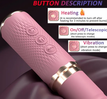 Dual Motor Dildo Vibrator – Realistic Thrusting & Clitoral Stimulation