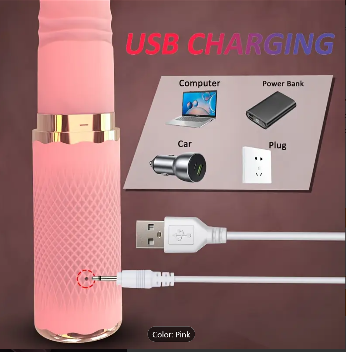 Dual Motor Dildo Vibrator – Realistic Thrusting & Clitoral Stimulation