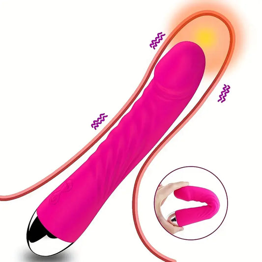 G-Spot & Clitoral Vibrator – Silent Mini Dildo with 10 Modes