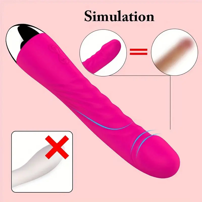 G-Spot & Clitoral Vibrator – Silent Mini Dildo with 10 Modes