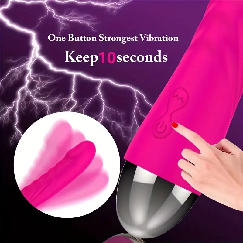 G-Spot & Clitoral Vibrator – Silent Mini Dildo with 10 Modes