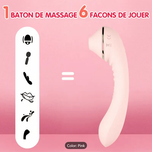Heated Vibrator – A-Spot & G-Spot Massager with Suction & Flex