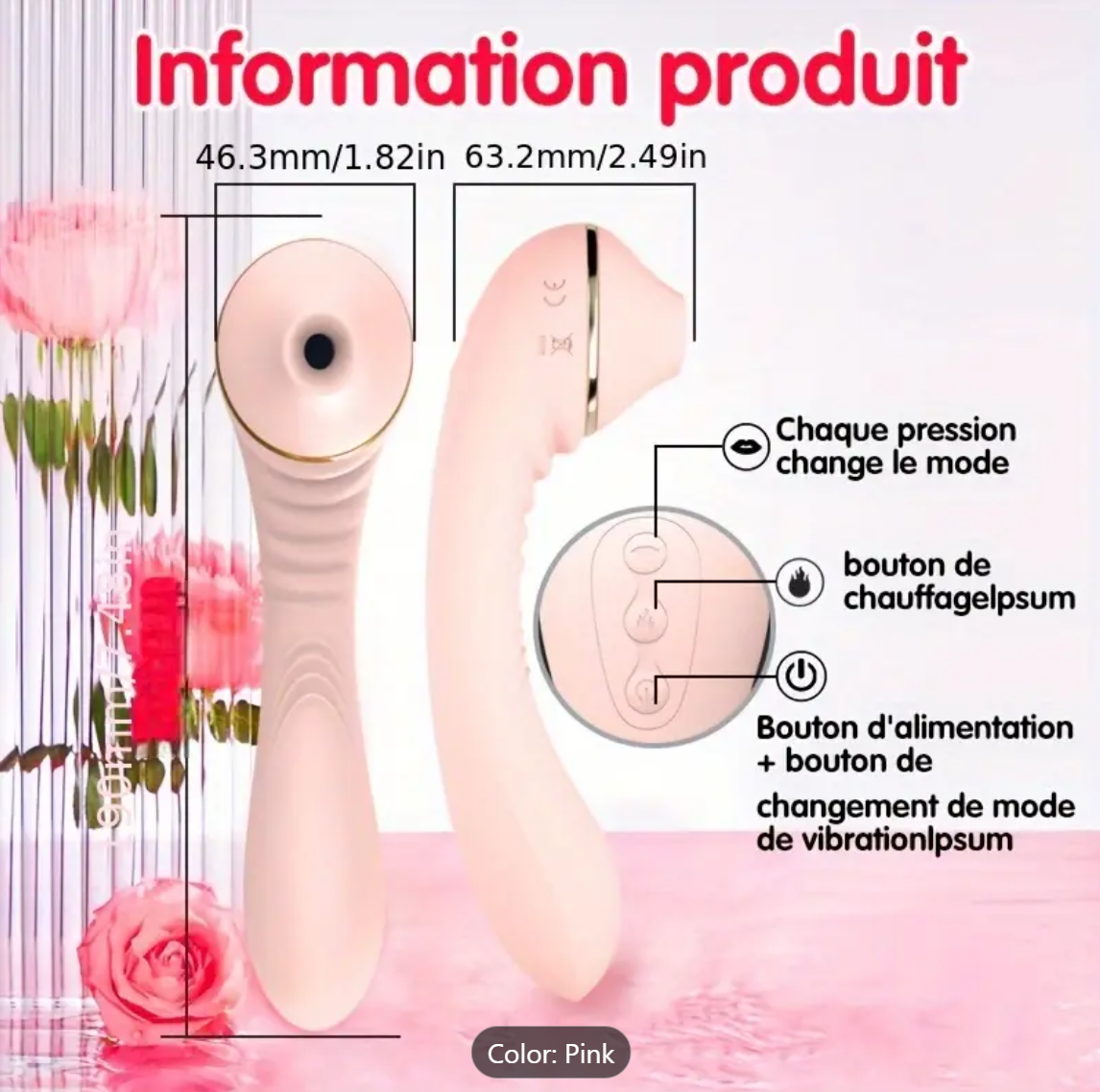 Heated Vibrator – A-Spot & G-Spot Massager with Suction & Flex