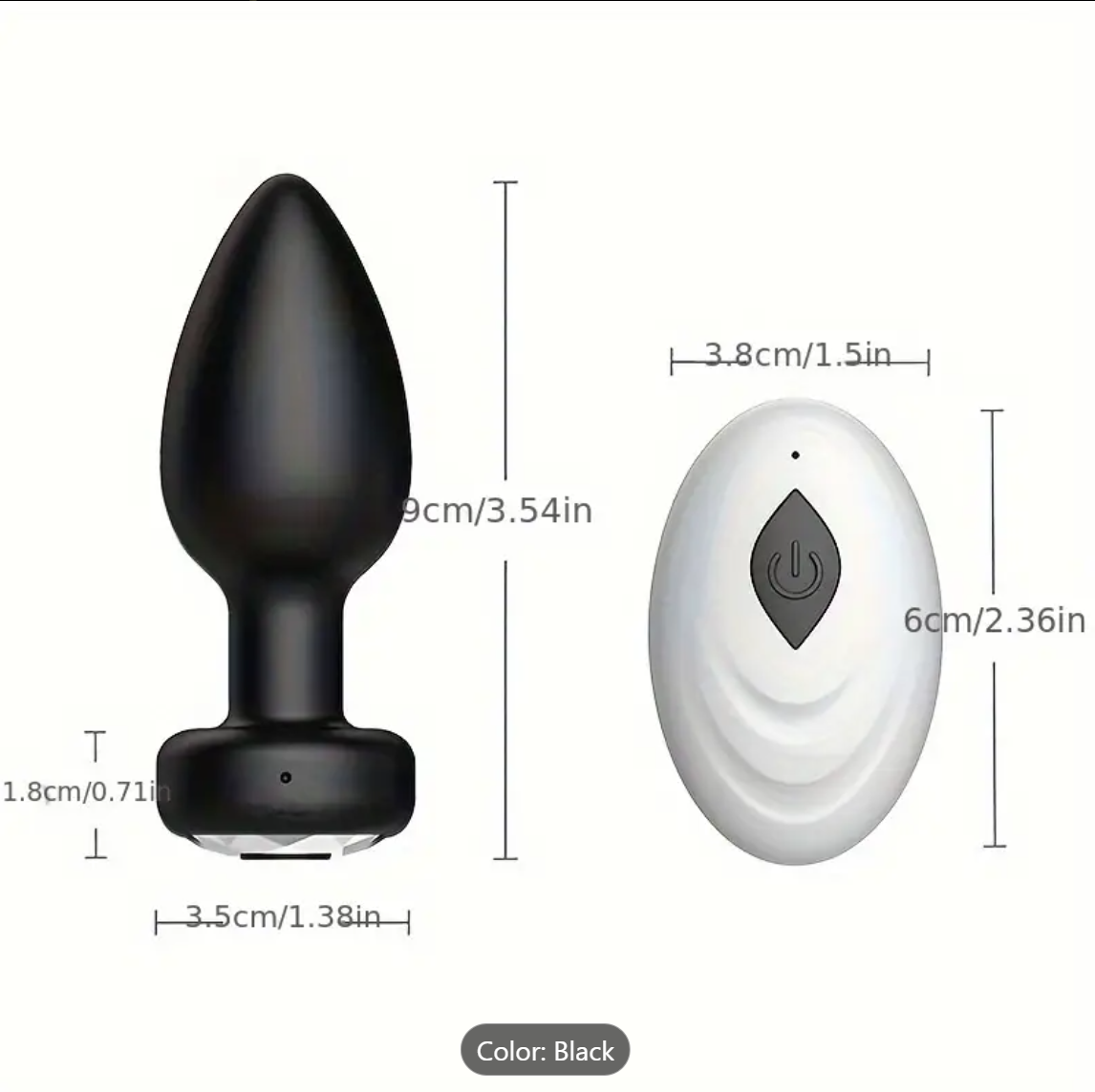 Remote-Controlled Anal Plug – Rechargeable Silicone Vibe