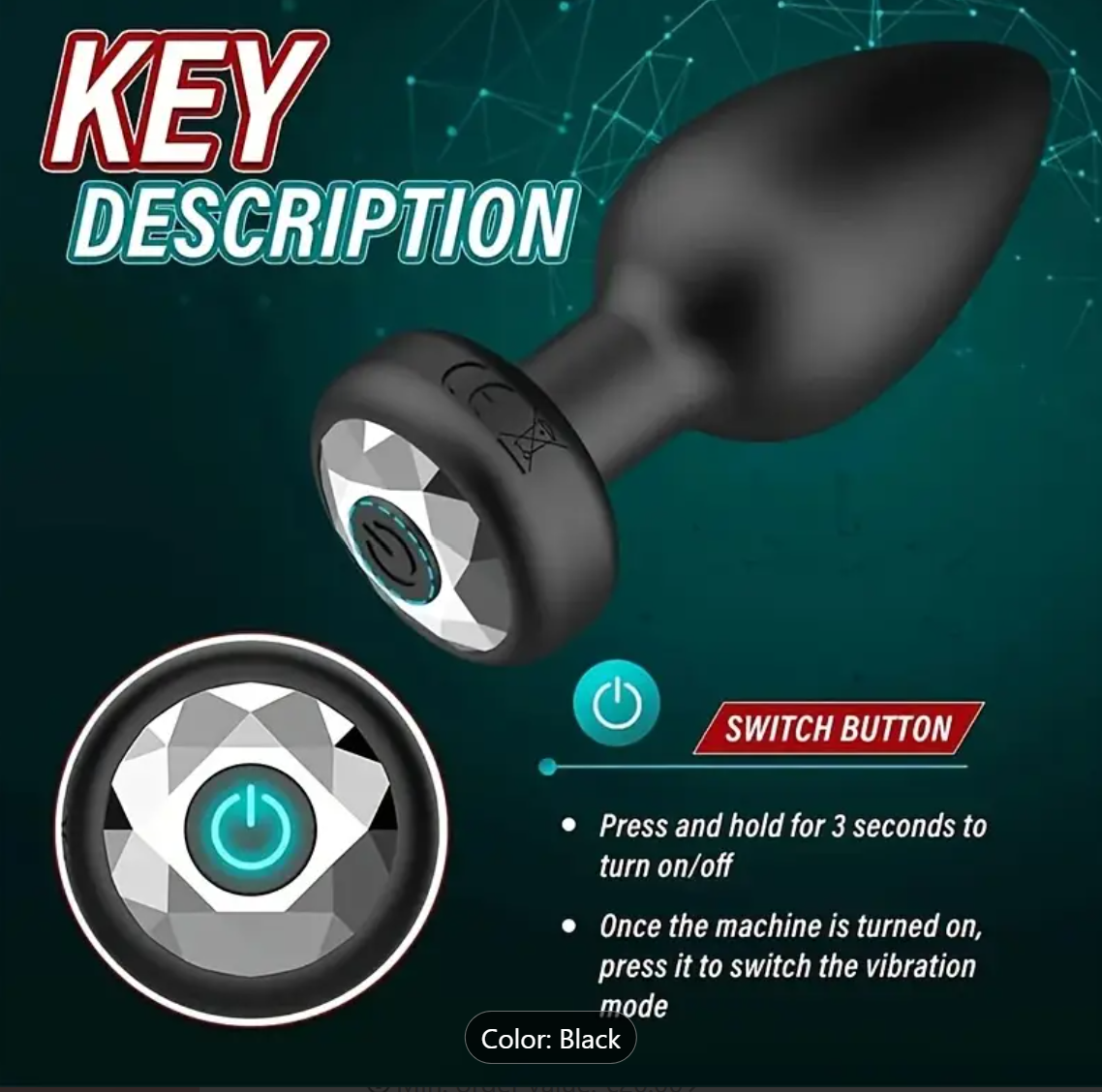Remote-Controlled Anal Plug – Rechargeable Silicone Vibe