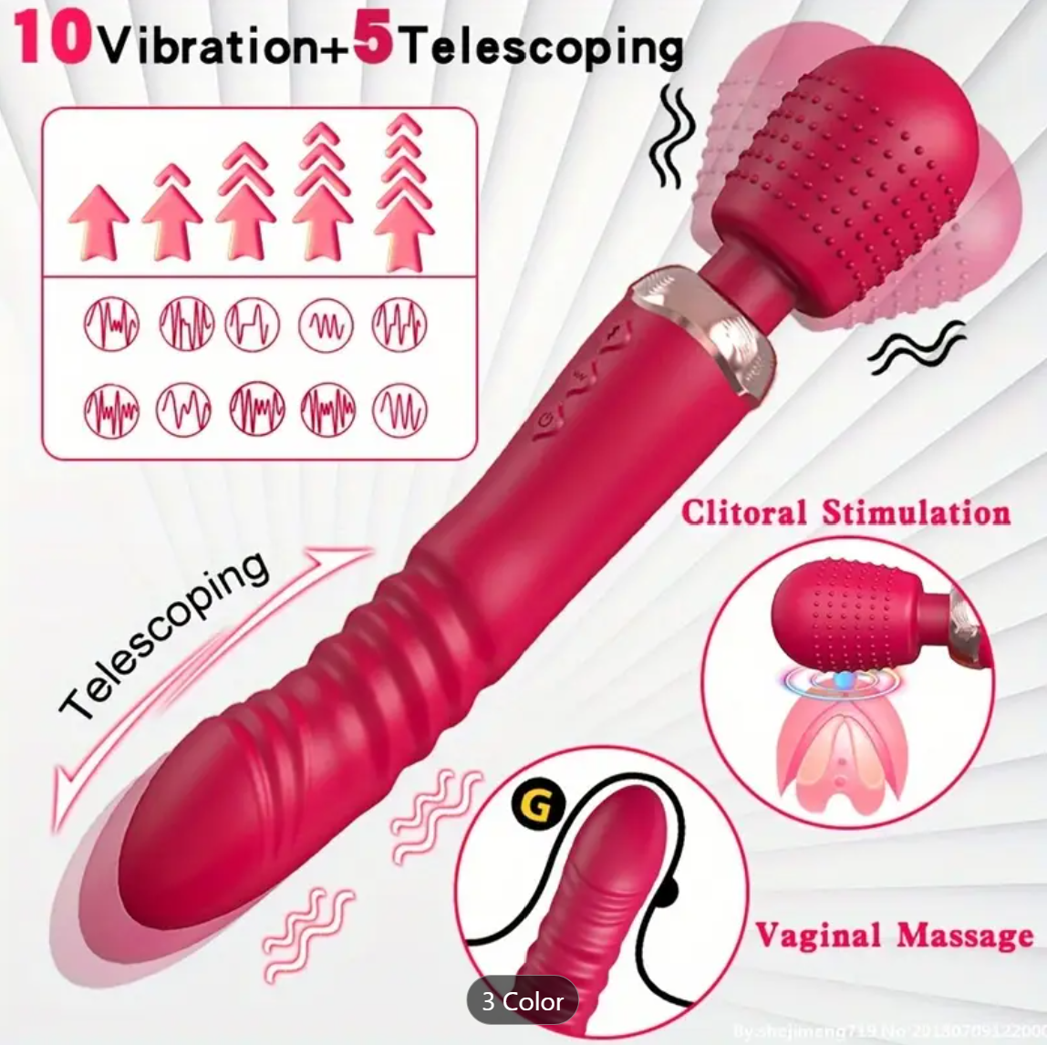 Dual-Motor Vibrator – G-Spot Silicone Wand for Women & Couples