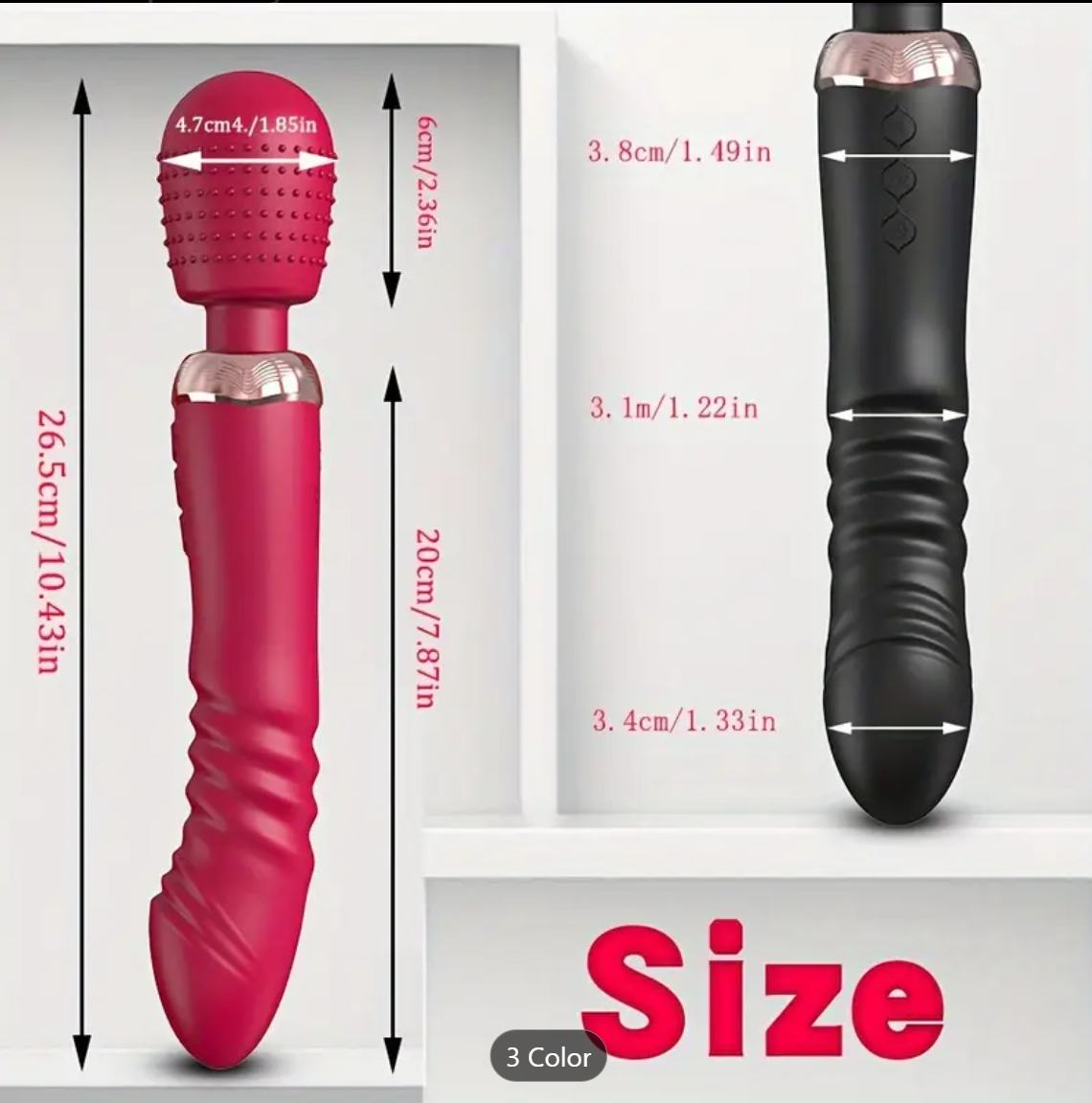 Dual-Motor Vibrator – G-Spot Silicone Wand for Women & Couples