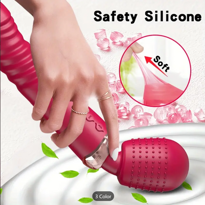 Dual-Motor Vibrator – G-Spot Silicone Wand for Women & Couples