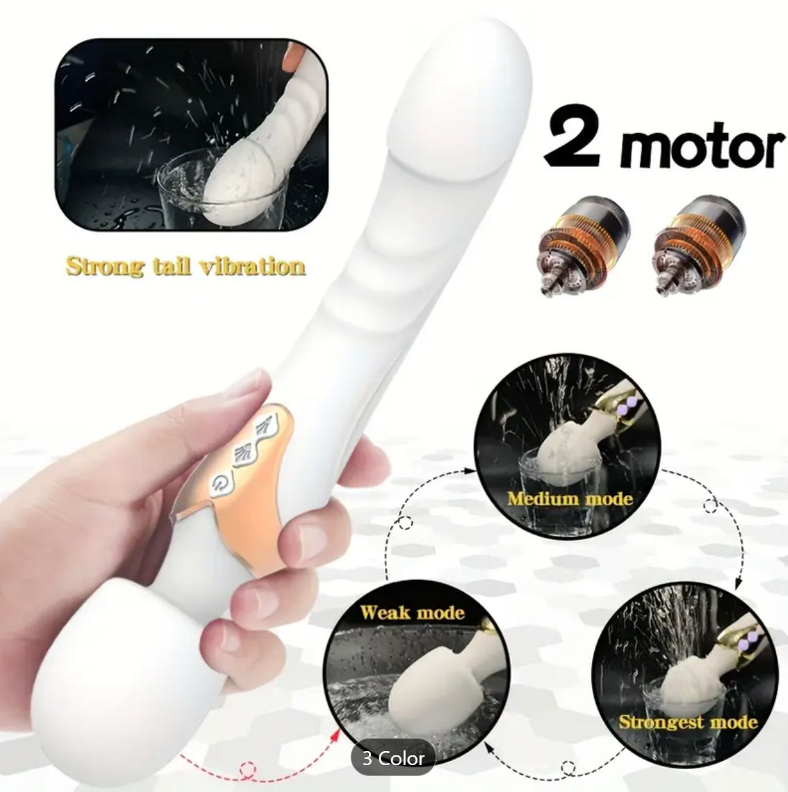Dual Motor G-Spot Wand Vibrator – 10 Modes of Pure Pleasure