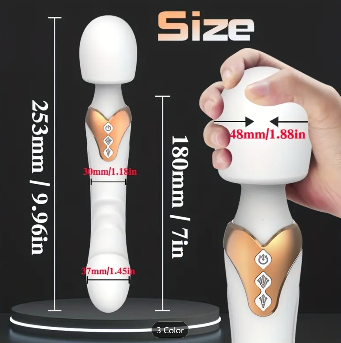 Dual Motor G-Spot Wand Vibrator – 10 Modes of Pure Pleasure