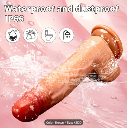 FireMotion – 4-in-1 Retractable Heated Dildo with Remote Control