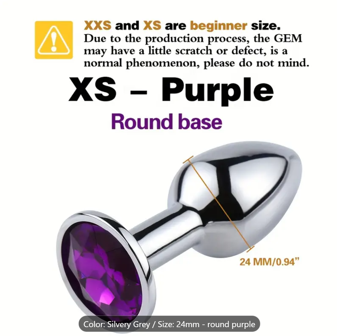 Mini XS Anal Plug for Shiny First-Time Fun