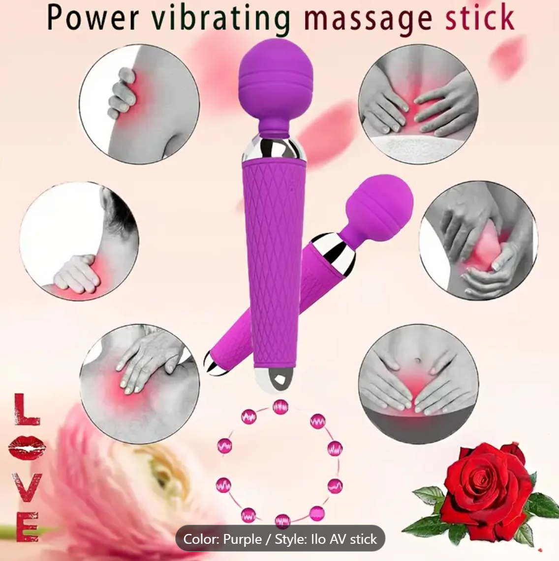 Heated USB Vibrating Wand – 10 Modes of Pure Couple Bliss