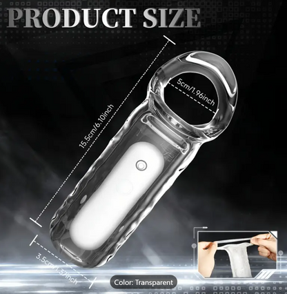 Clear Vibrating Penis Sleeve – 10 Vibration Modes for Electrifying Play